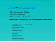 Tablet Screenshot of forwardmotionassociates.com